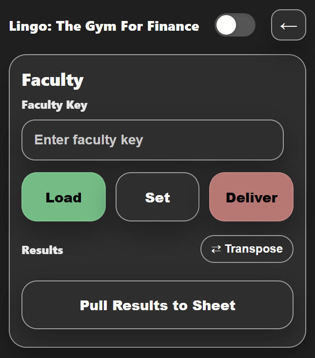 Faculty Mode